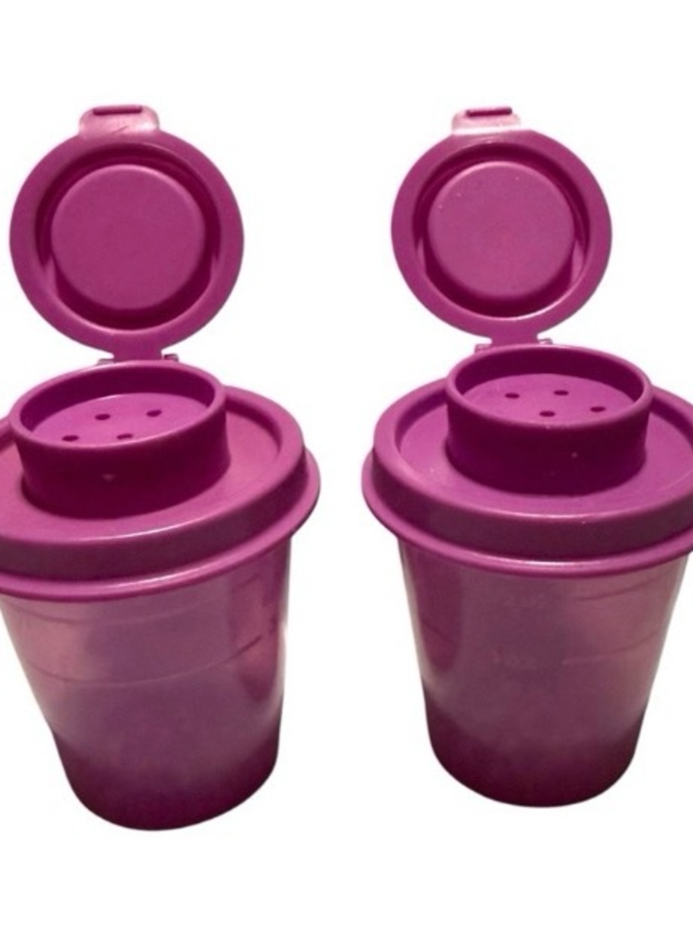 Tupperware Purple Flip-Top Spice Shakers - 2 Pack